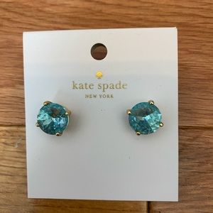 Kate Spade teal sparkle studs